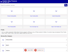 Tablet Screenshot of dolphinbabyproducts.com